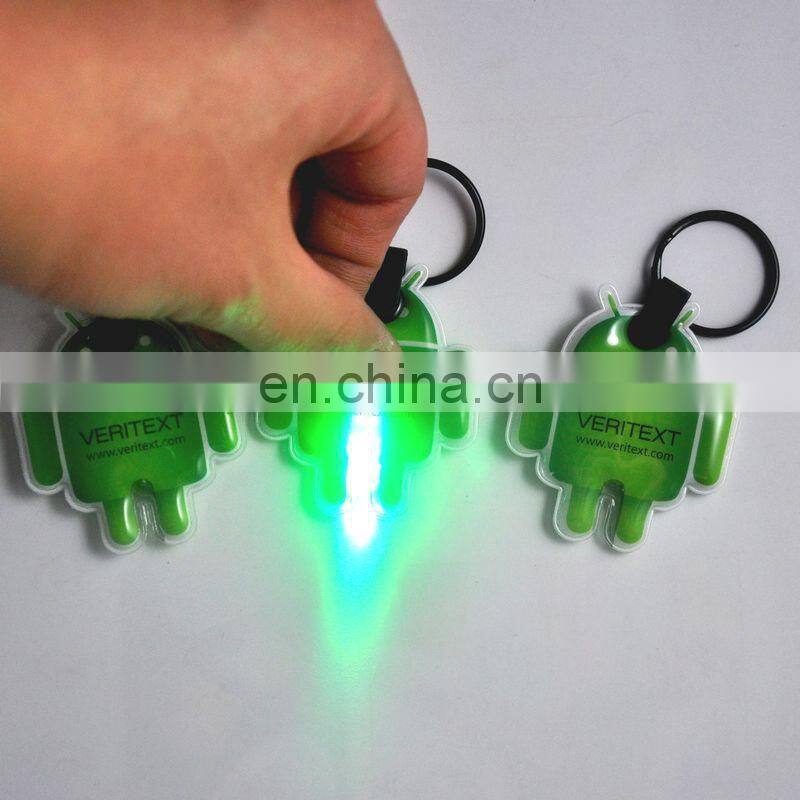 Christmas decoration high quality cheap promotion PVC custom promotional keychain