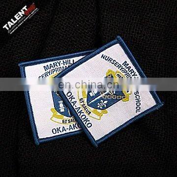custom individual design weaving label patch woven badges for garment