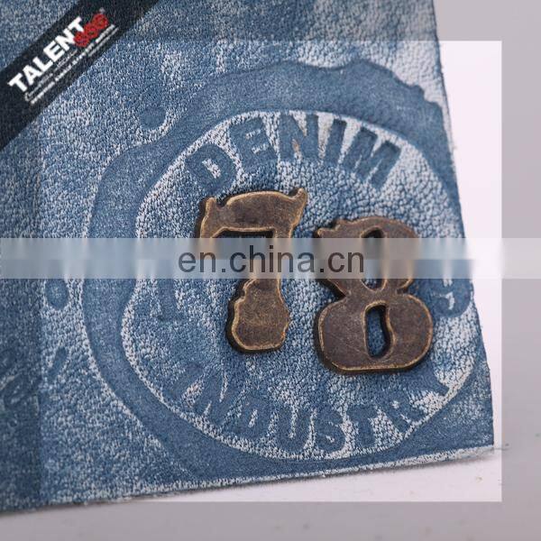 Custom embossed genuine and leather patch & jeans leather label and tags for clothing