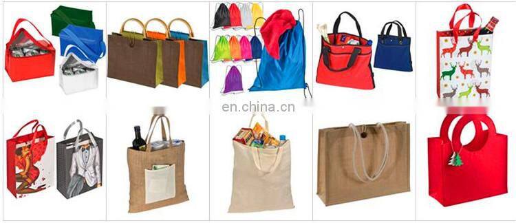 high quality Promotional natural jute Recyclable laminated Shopping Non Woven Bag