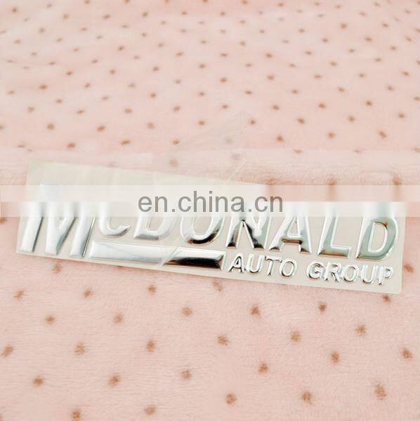 3D metal logo stcker label