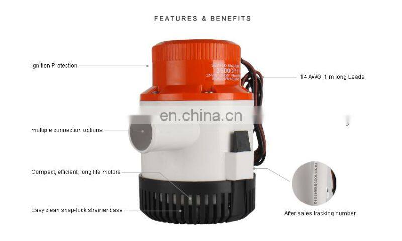 SEAFLO 12 V DC 3000GPH Submersible Electric Fountain Solar Pump