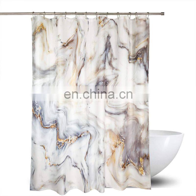 Marble Ink Texture Background Pattern Print Luxurious shower curtain