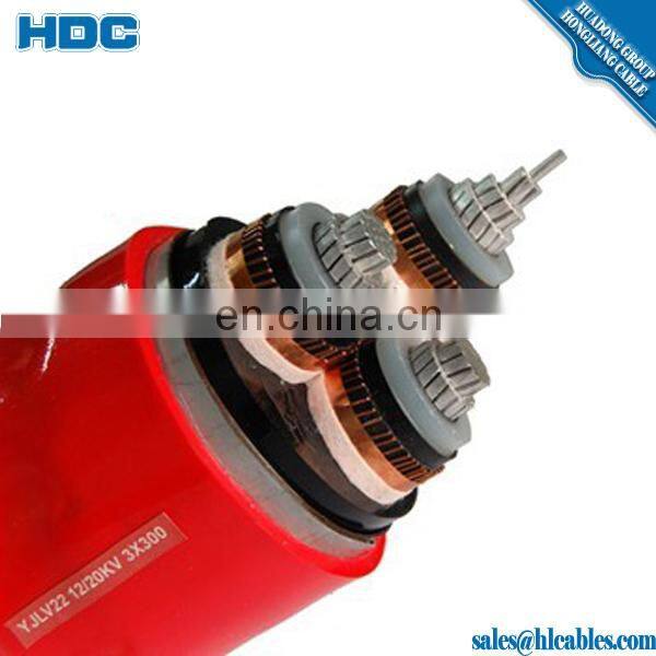 Copper or Aluminum Conductor 3.3kV MV 3C 240mm XLPE/SWA/PVC Power Cable