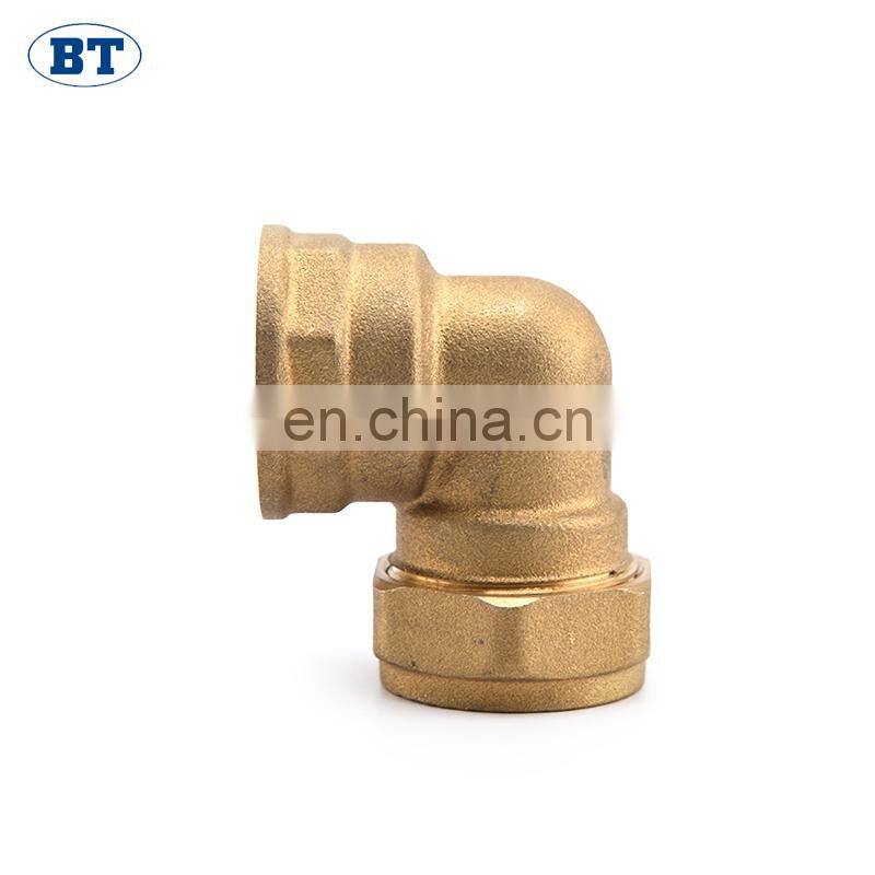 BT6022 galvanized brass copper threaded welded y pipe fitting