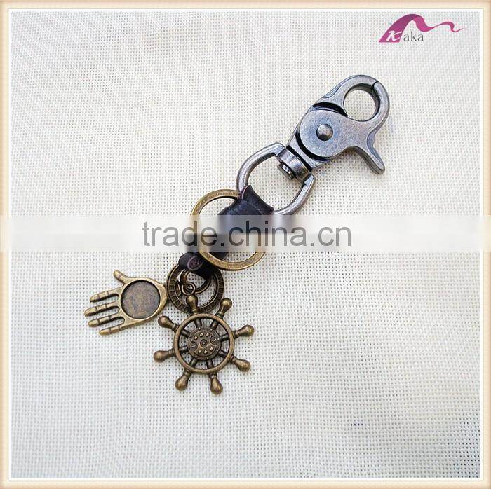Promotional Zinc Alloy Skull Head Keychain Manufacturers In China