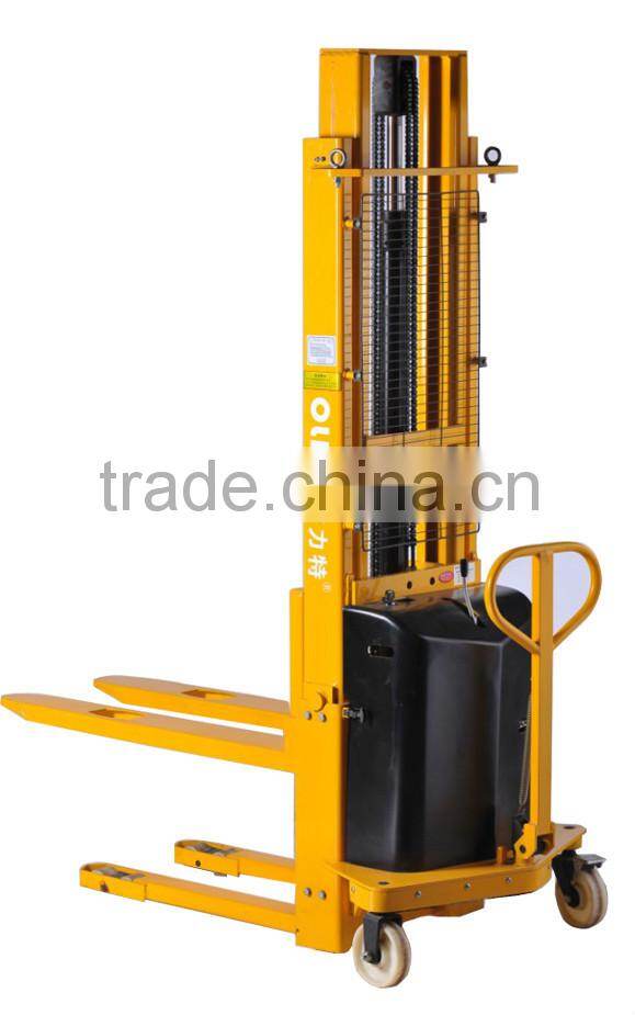 2016 China supplier cheap Manual Stacker 3T Semi Electric Pallet stacker