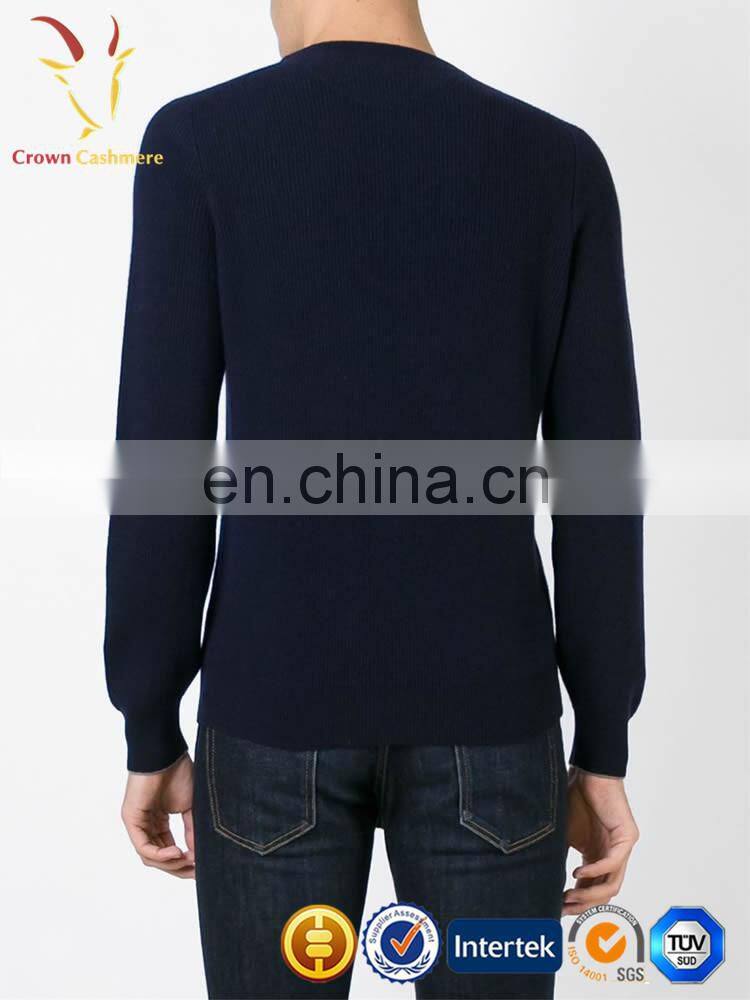 Men's Design Lambswool Sweater Round Neck Design of Hand Made Sweaters