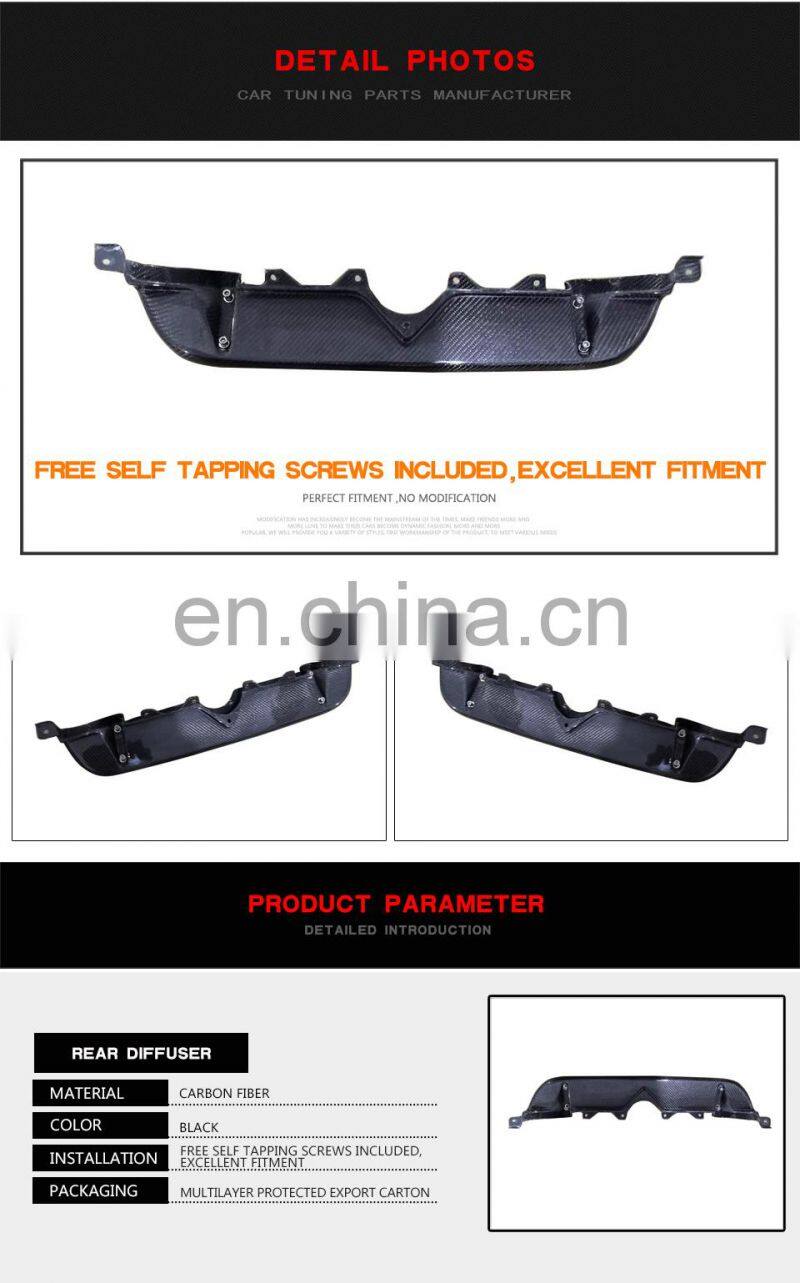 Carbon Fiber rear bumper body kit diffuser for Toyota GT86 Scion FR-S 2017 2018 Car Styling