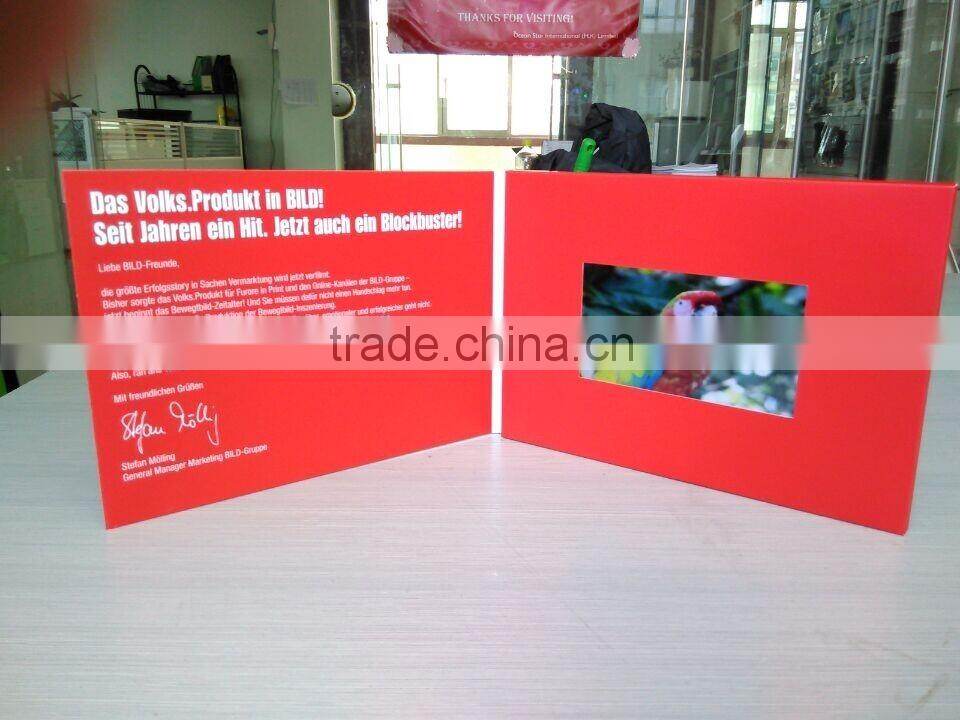 4.3inch advertising Business video card video greeting cards