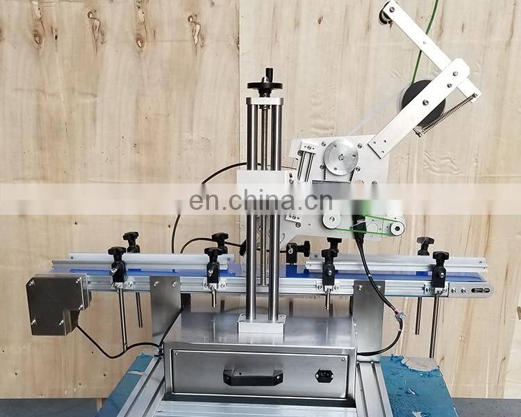 YTK-160 Automatic lighter table top surface flat square bottle labeling machine