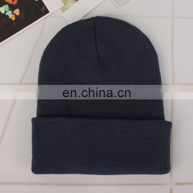 Fluorescent hat  acrylic wool hat men and women couples autumn and winter knitted can be customize