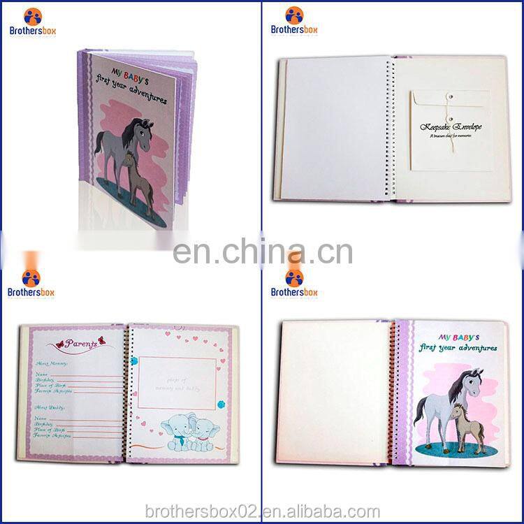 Custom coloring printing baby diy memory book