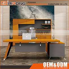 Customized director executive office table wooden 1.8m office computer laptop desk with cabinet