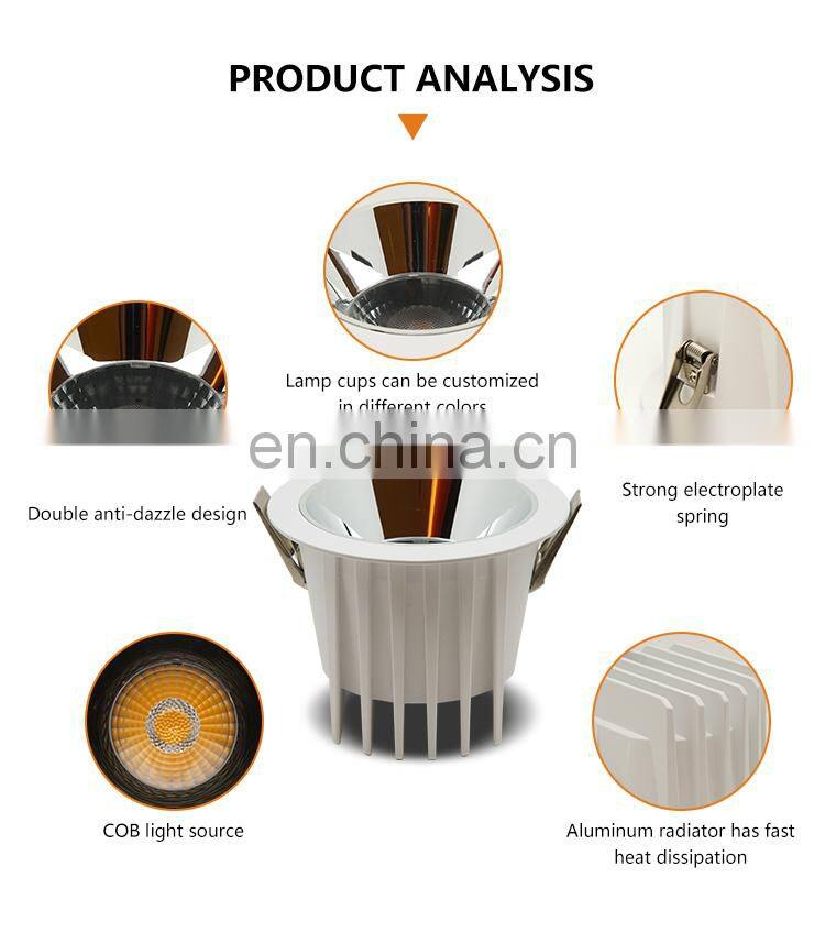 Industry Factory Direct Sale Spot Ceiling Lamp Residential Office COB 5Watt LED Downlight