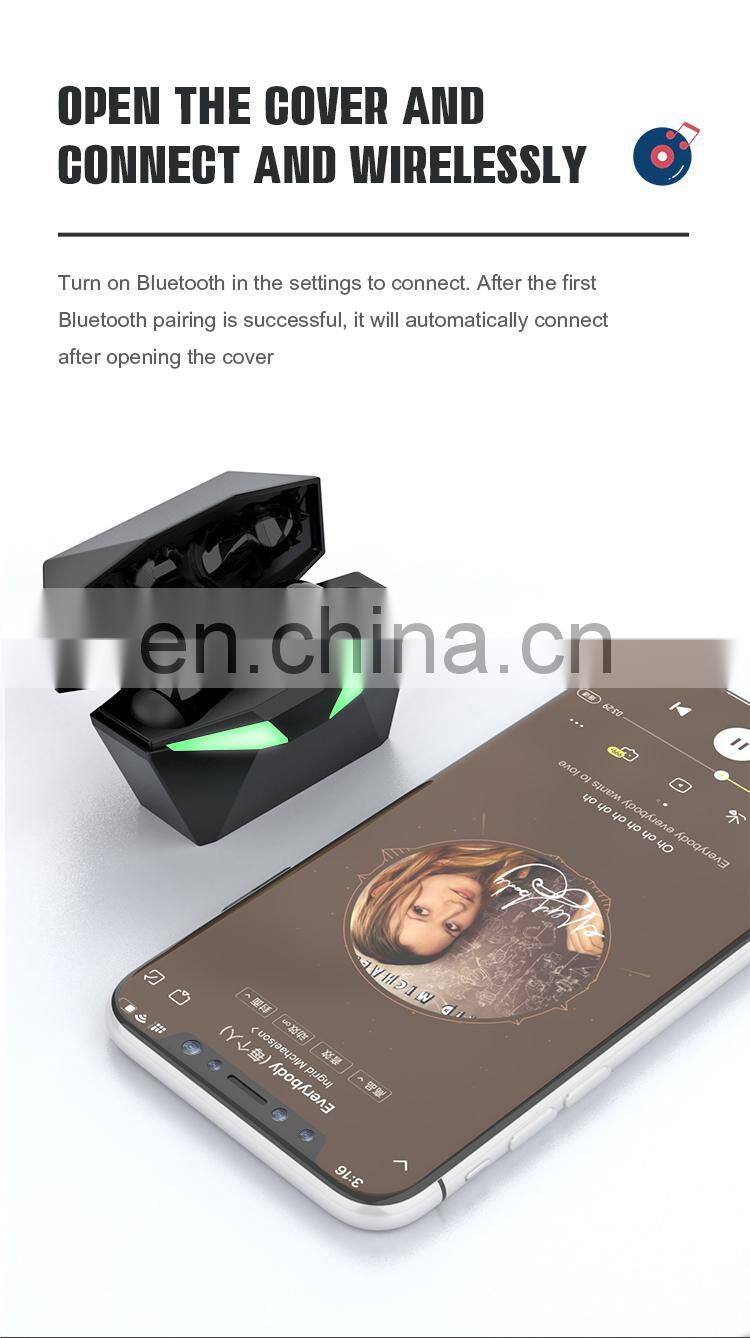 Deep Bass Sound Positioning P86 BT5.1+EDR Game Earbuds Zero Latency wireless gaming headset headphones