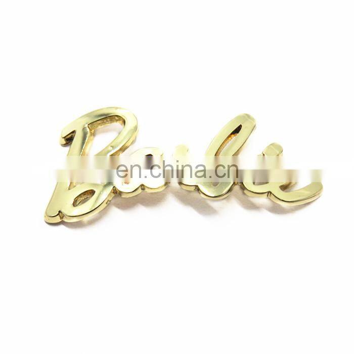 Chinese supplier stainless steel brush etching logo metal brand tag