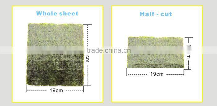 Full size Dried Roasted Sushi Seaweed Nori