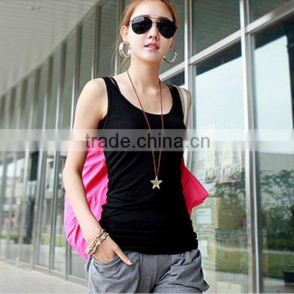 Sexy tank top Woman Clothes Designer Clothing Manufacturers In China / Tank Top U Neck Blank Vest Bulk Buy From China