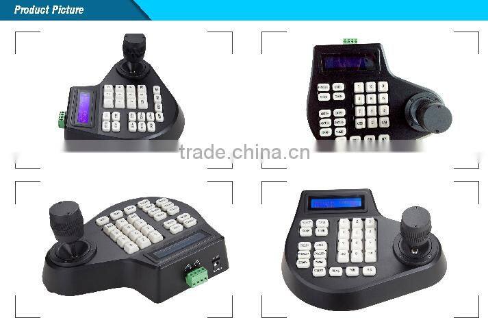 3 Axis 3D Dimension Joystick CCTV Mini Keyboard Controllers for PTZ Speed Dome Camera Support Pelco-D Pelco P protocol
