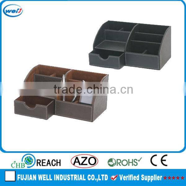 PU leather handmade decorative box for office