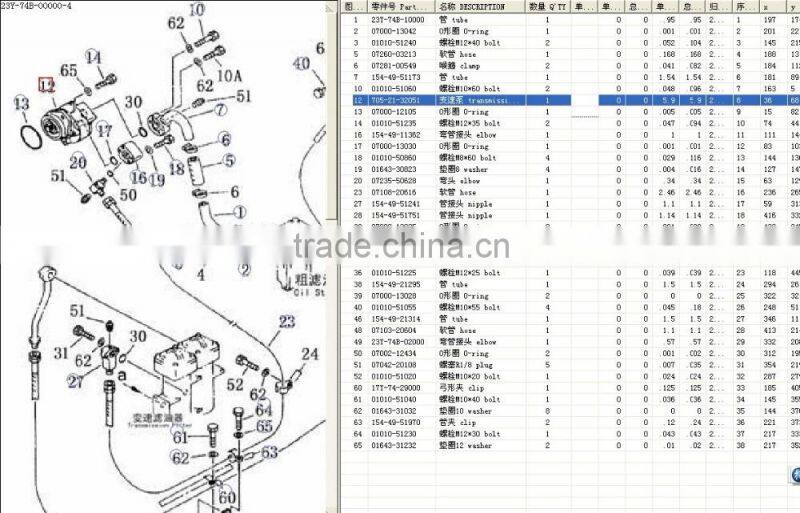 Sell top grade quality shantui parts SD22 SD23 705-21-32051 transmission pump