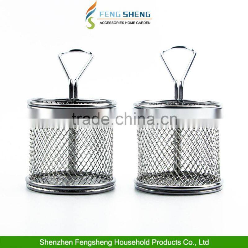 Mini Chrome Chip Fryer Serving Food Presentation Basket by Kitchen Stars