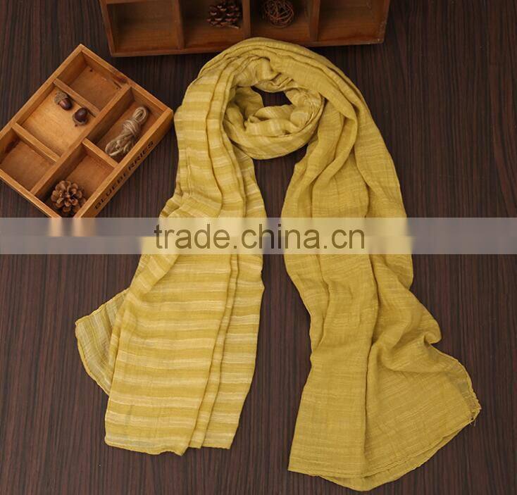 New Long Viscose Gradient Striped Turkey Scarf