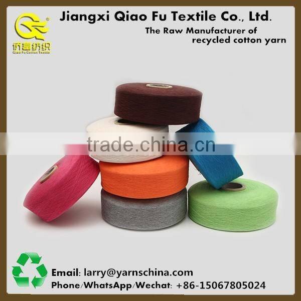 cheapest knitting 30%polyester/70% cotton yarn 16s made in China