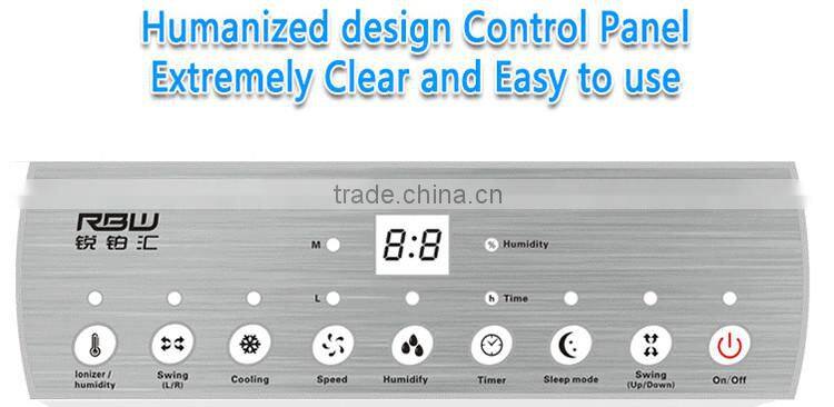 Price of home appliances floor standing portable mobile air cooler with water