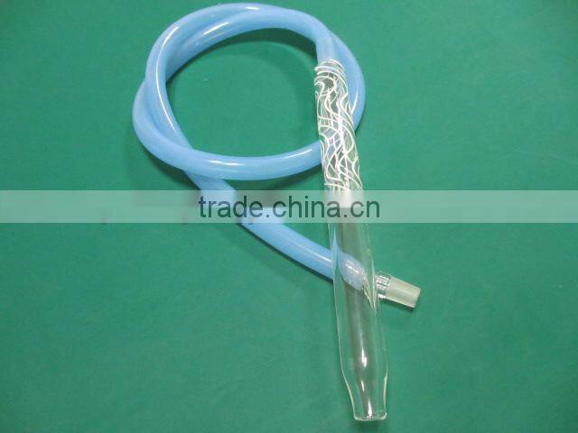 beautiful hookah waterpipe with glass mouth tip