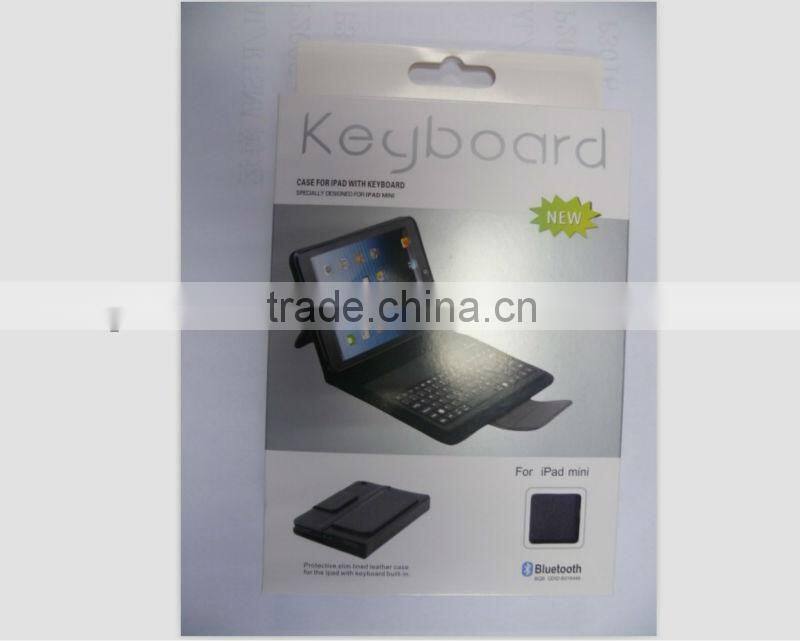 Hot selling Case with silicone bluetooth3.0 keyboard for ipad MINI