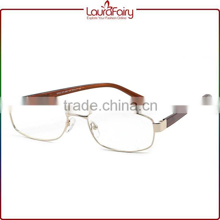 Laura Fairy 1PCS Retail Trendy New Metal Frame Acetate Temple Men Optical Frame