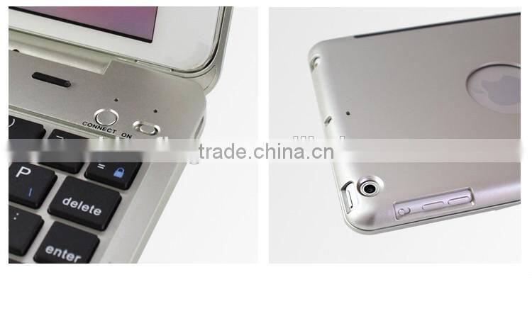 CE&FCC&MSDS passed Folio Clamshell Bluetooth 3.0 keyboard cover case for iPad Mini4 with protective case