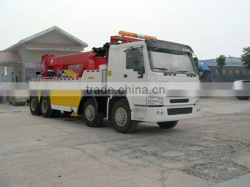 Sinotruck HOWO 8*4 platform road wrecker truck