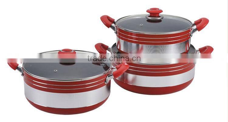 10pcs Aluminum saucepot with lid