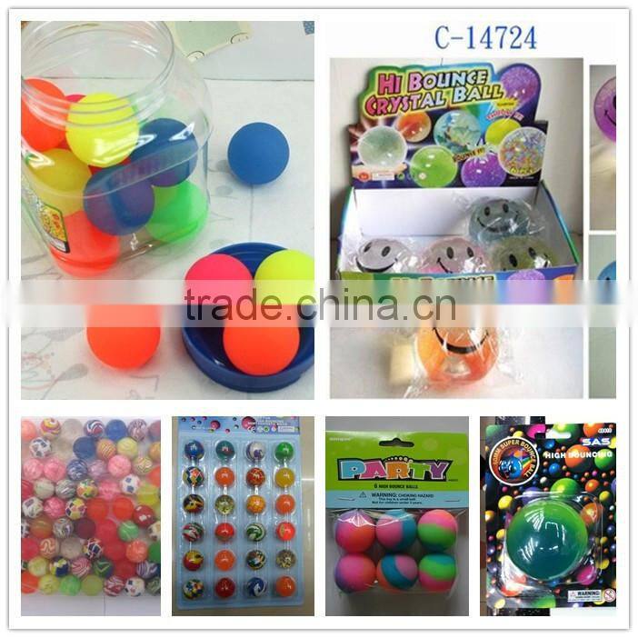 Fashion updated promotion bouncing balls from factory