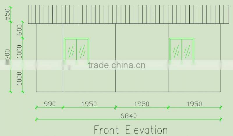 easy to assemble quakeproof prefab steel frame house for hot sale