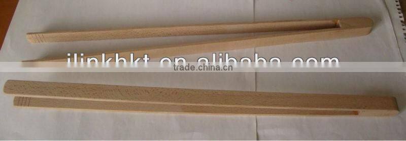 Acacia Wood Salad Tong with Custom engraved Laser Logo