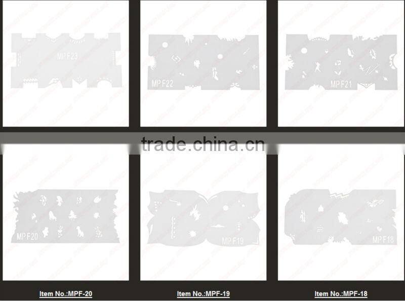 Hot !!! best sell airbrush nail stencil