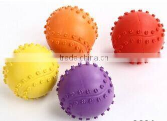 Custom wholesale Coloured & Weight promotional Rubber Pet Tennis Ball