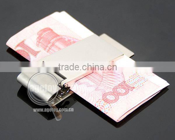 Rectangle Zinc Alloy Cash Clip Slim Pocket Purse Cash Holder Organizer Promotional Blank Stainless Steel Metal Craft Money Clip
