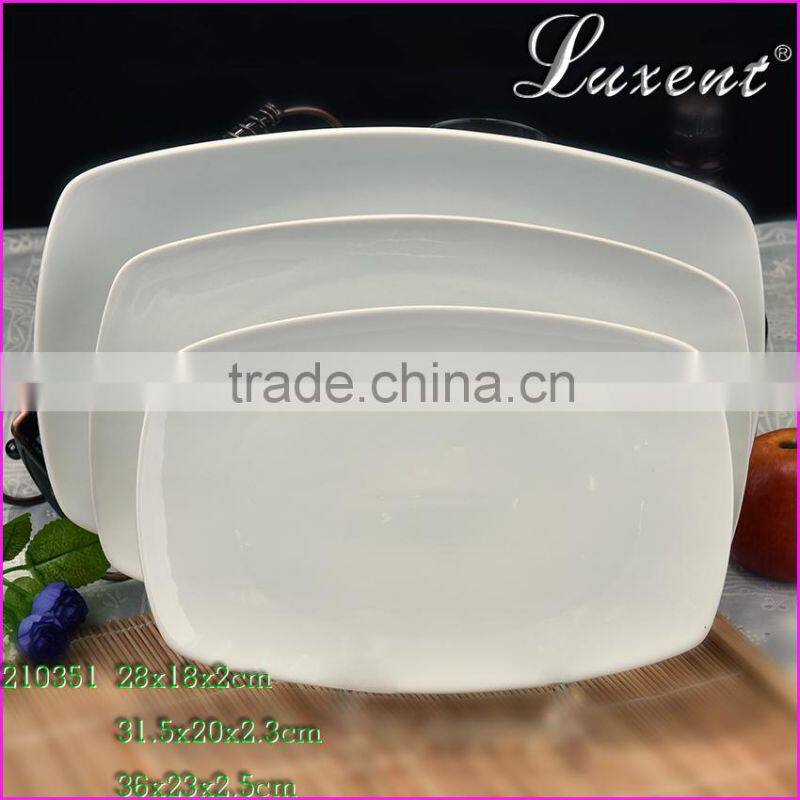 Hotel & home style porcelain tableware,porcelain flsh plate,ceramic deep plate set