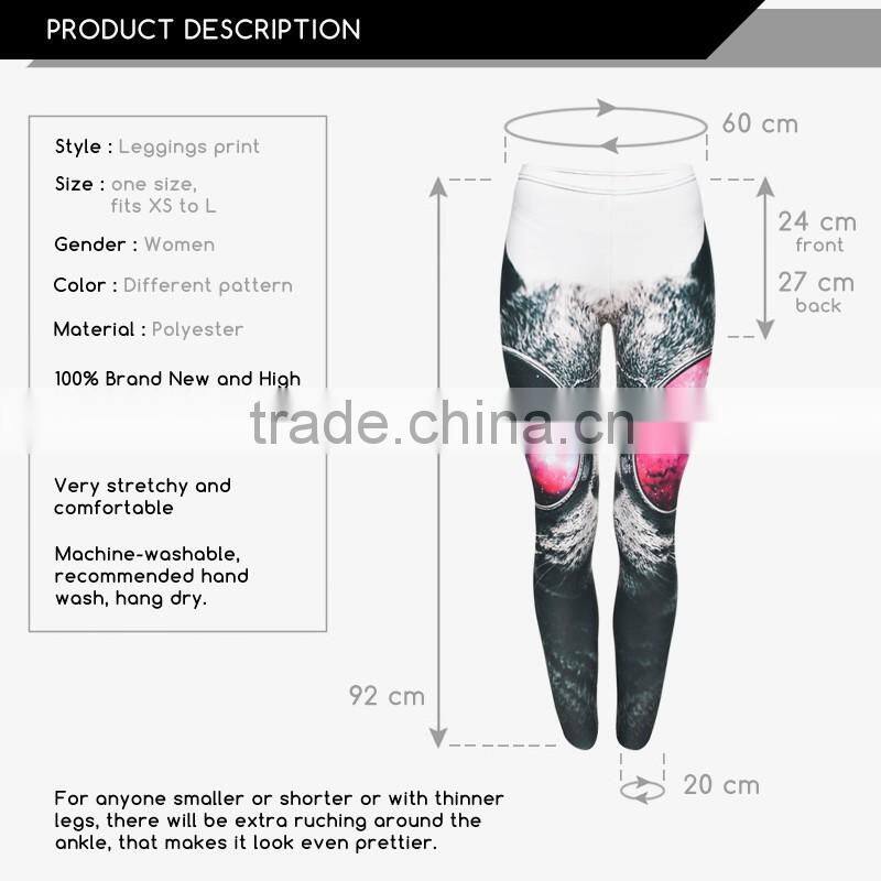 leggings manufacturer capri leggings custom printed new design 92% polyester 8% spandex leggings