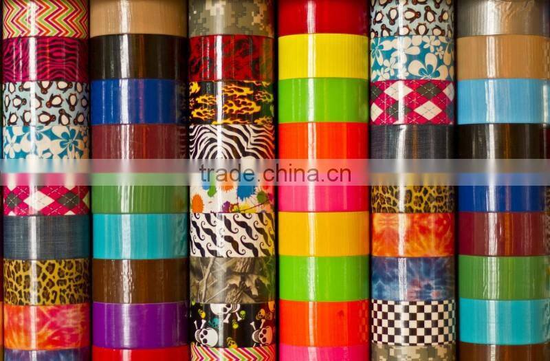 Green colored stripes print duct tape for wholesale