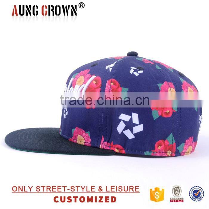 floral snapback hats custom 3d design custom snapback hats