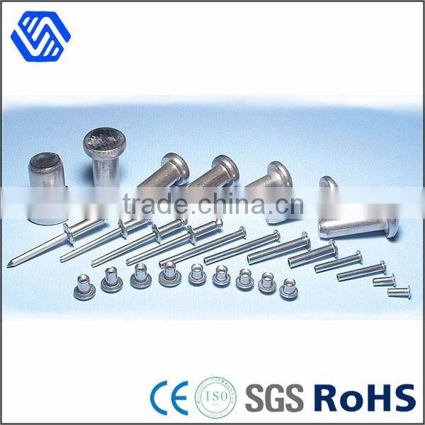 CNC parts didferent color metal stamping parts steel rivet pin