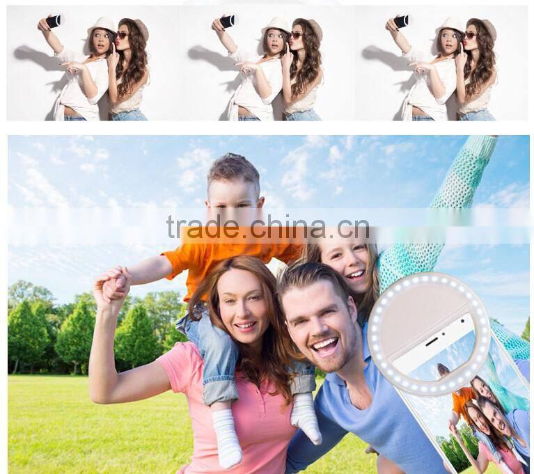 Newest LED Ring Flash Fill Selfie Light Lamp Outdoor Lighting For Mobile Phone
