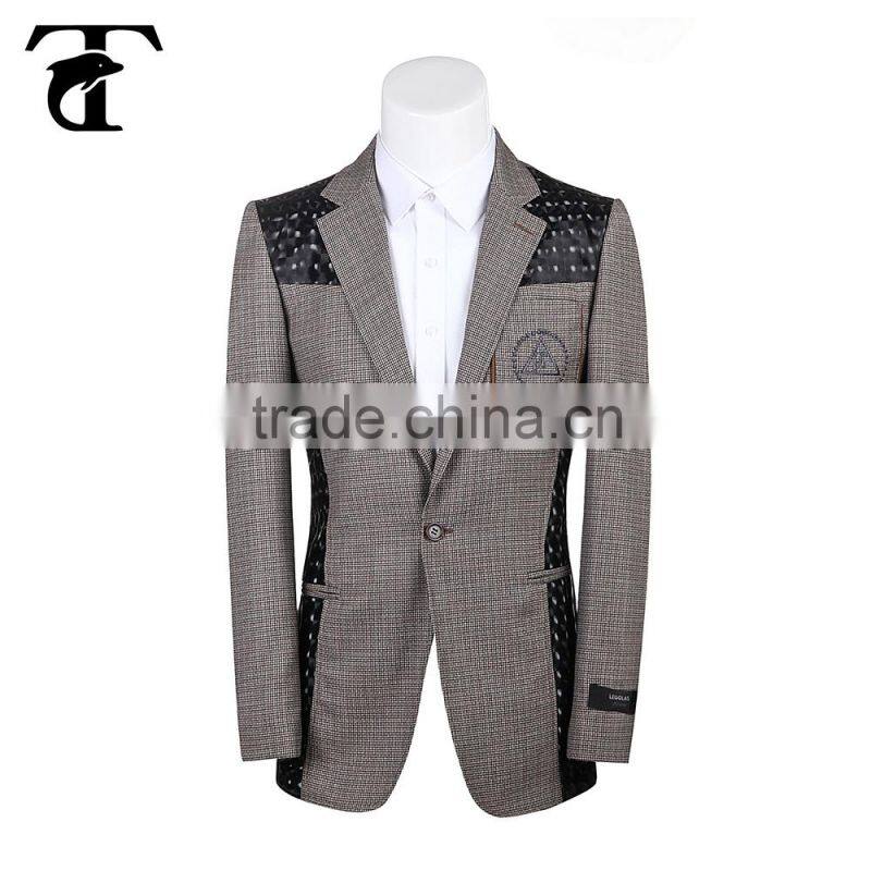 High quality polyester men's blazer men's office suit jacket suit wolesale