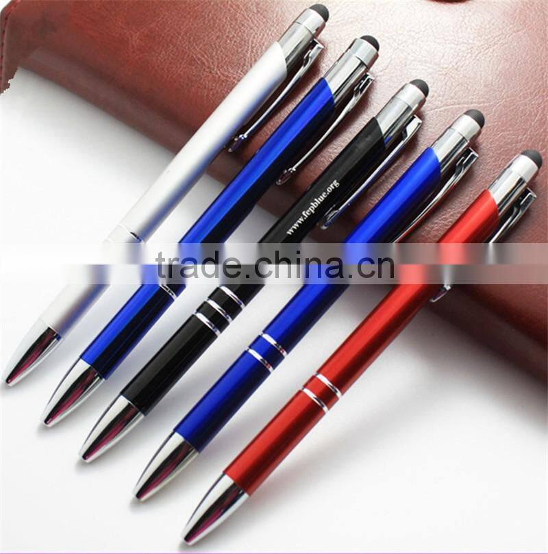 stylus writing pen for iphone ipad touch , metal promotioal ballpoint pen